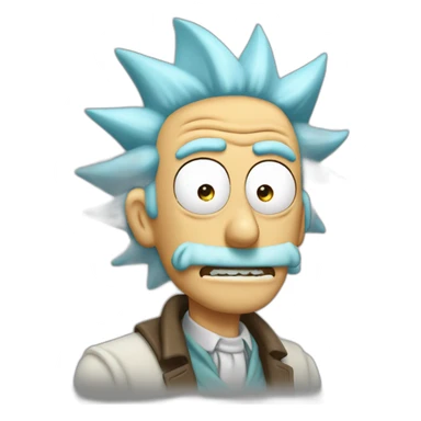 Rick sanchez doigts d honneur sticker