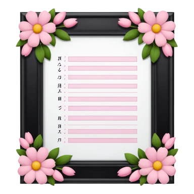 create an exam page make it aaesthetic and girly in pink  sticker