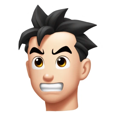 Gohan from dragon ball Z blushing and drooling sticker