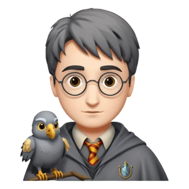 buckbeak and harry potter sticker