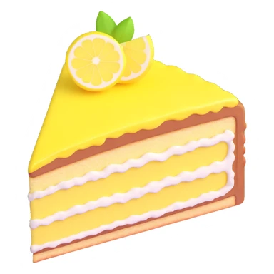 lemon cake slice sticker