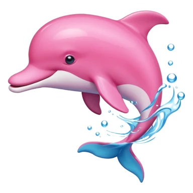 Pink dolphin sticker
