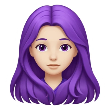 Purple girl sticker