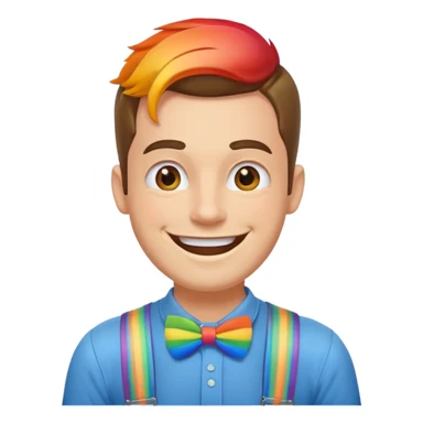 Guy emoji being extra gay sticker