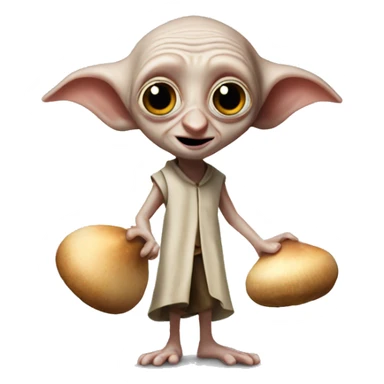 Dobby with mushrooms  sticker