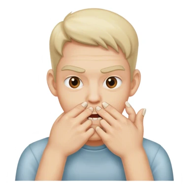 nail biting nervous sticker