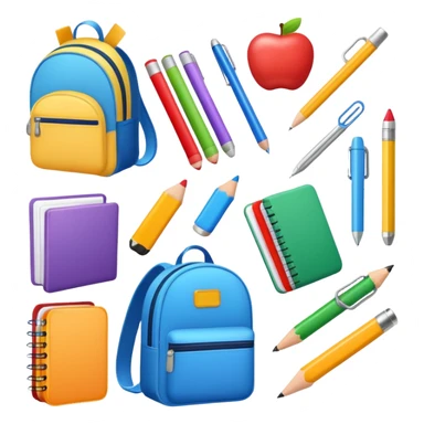 school supplies sticker
