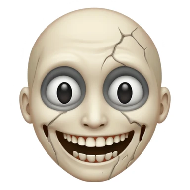 Dead inside peeling happy face away to reveal dead face sticker