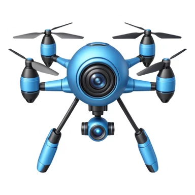 space explorer drone object icon, small futuristic drone with camera lens, glowing blue lights, sci-fi metal body, antenna details, 3D cartoon, mobile game icon style, centered, clean background, soft shadow, no text, no watermark
 
 sticker