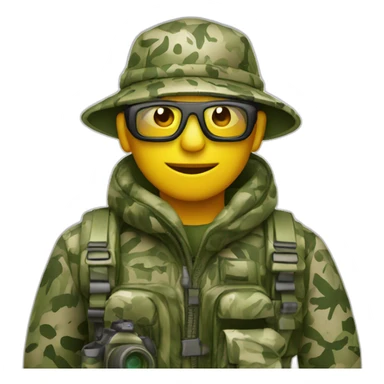 wildlife photographer with 3d camo sticker