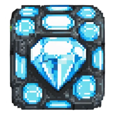 minecraft diamond ore block sticker