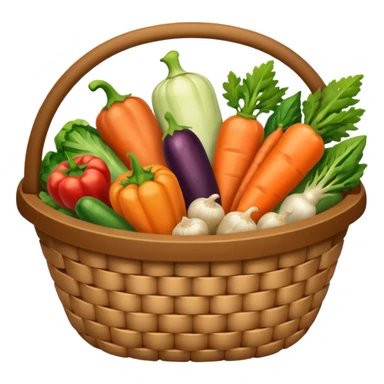 vegetables basket holder sticker