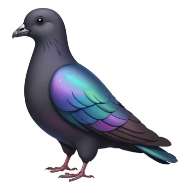 black pigeon sticker