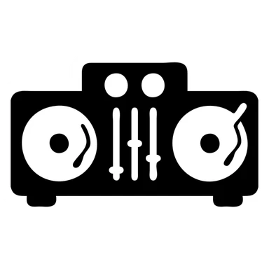 DJ setup sticker