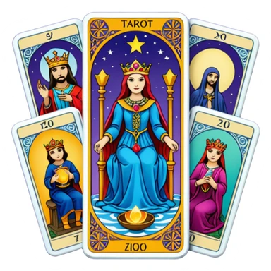 Tarot cards sticker