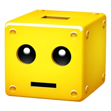 geometry dash cube character sticker