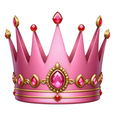 pink crown with only red gems a lot red gems sticker