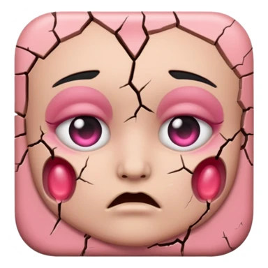 blush + cursed sticker