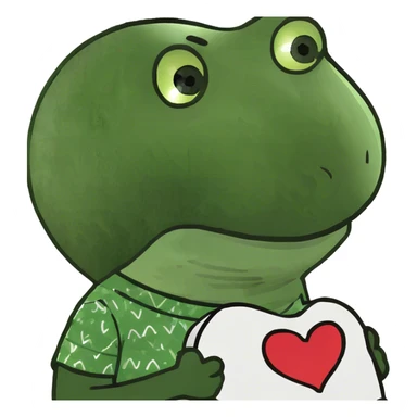 Love heart with Calvin in middle sticker