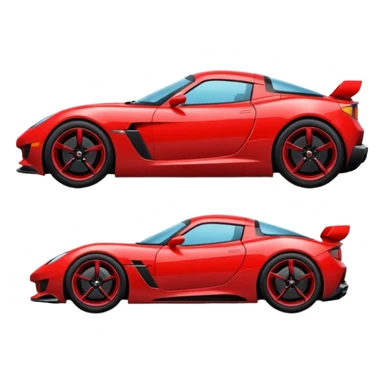 sports car from one side sticker