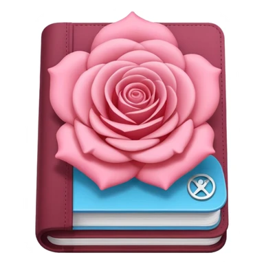 online booking icon (rose color) sticker