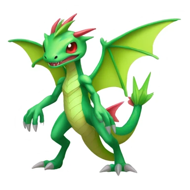 Full body sharp edgy shiny punk colorful Fairy-Flygon-Scyther-grovyle sticker