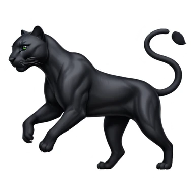 Black Panther puma logo sticker
