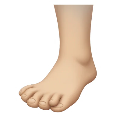 a person touching their feet sticker