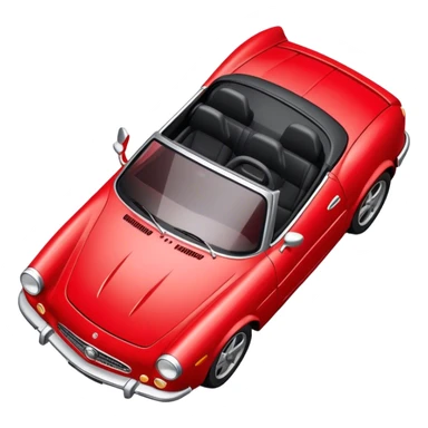 red car top down sticker