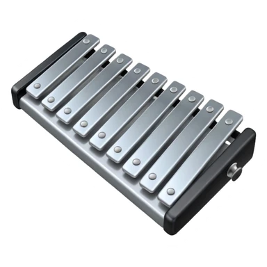 Xylophone silver sticker