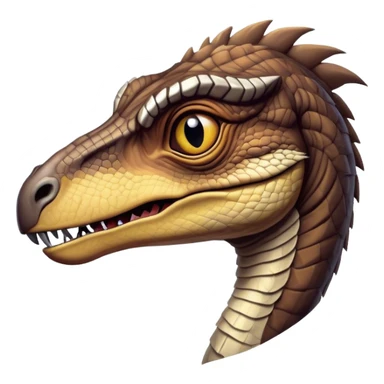 Cinematic Noble jurassic park Velociraptor Portrait Emoji, Poised and menacing, with a sleek, muscular build clad in dark, scaly skin reminiscent of jurassic park Park’s iconic raptor, a sharply curved snout and piercing, intelligent eyes that exude predatory cunning, Simplified yet boldly defined features, highly detailed, glowing with a cool, ominous radiance, high shine, intelligent and relentless, stylized with an air of cinematic prehistoric authority, focused and alert, soft glowing outline, capturing the essence of a watchful and confident jurassic park Velociraptor that appears ready to dash out of the screen with effortless power! sticker