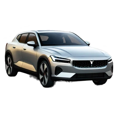 polestar 2 electric car golden sticker