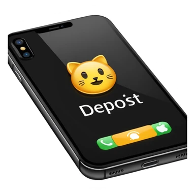 an iphone where a notification pops up that reads: "£50 deposit paid" sticker