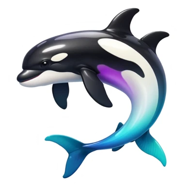 white blacks colorful gradient shiny glossy Fakémon-Digimon-orca-reptile-charizard-feraligatr-lizard-creature-hybrid (full body) sticker