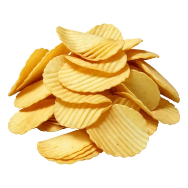 full turquoise colored potato chips sticker