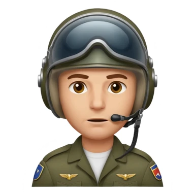 a brutal white male military pilot in an aviation helmet on face and a modern uniform. maximum quality sticker
