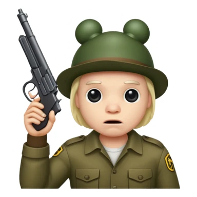 bufo with a gun to his head cause he wants to end it all sticker