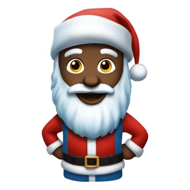 Santa klaus blue sticker