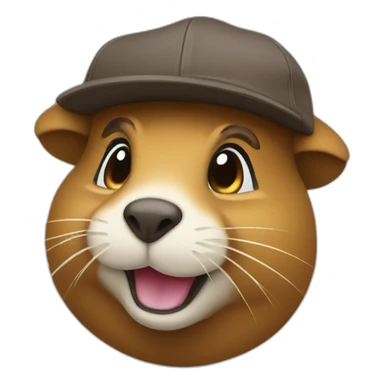 Gopher with a backwards cap doing a money spread sticker