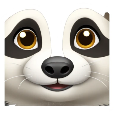 Fat raccoon  sticker