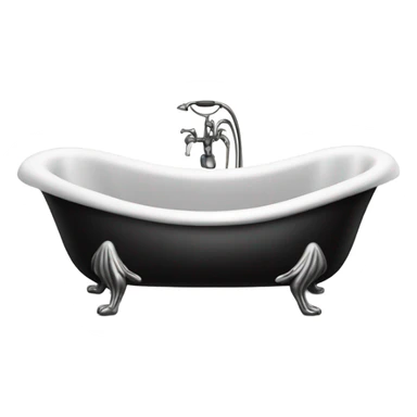 Black clawed bathtub  sticker