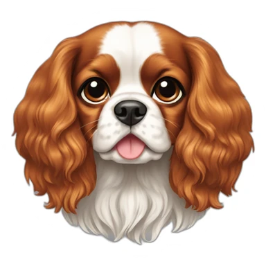 dog Cavalier King Charles Spaniel full height sticker