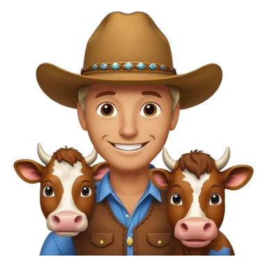 🐮 +🧍🏻‍♂️? sticker