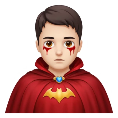 Caped Hero fake sticker