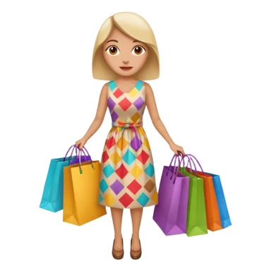 Shopping bags women sticker