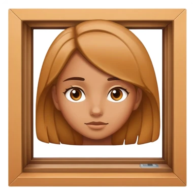 a girl looking from the window sticker
