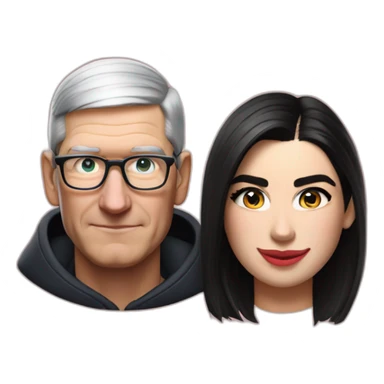 Tim Cook and dua lipa sticker