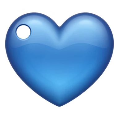 Cœur  bleu marine sticker