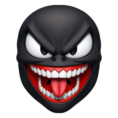 Venom face which should look like venom from a gba game sticker