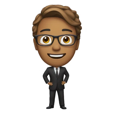 tv show host presenting a guest sticker